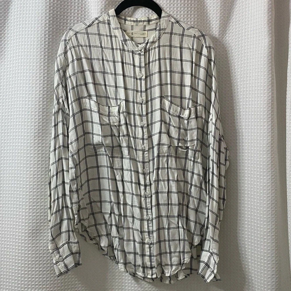 L&G Plaid Tie Front Shirt - Picture 8 of 10